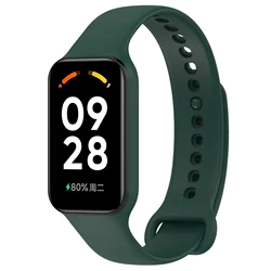 Premium Soft TPU Sport Wristband Replacement for Smartwatch - Adjustable Strap Bracelet (Midnight green)
