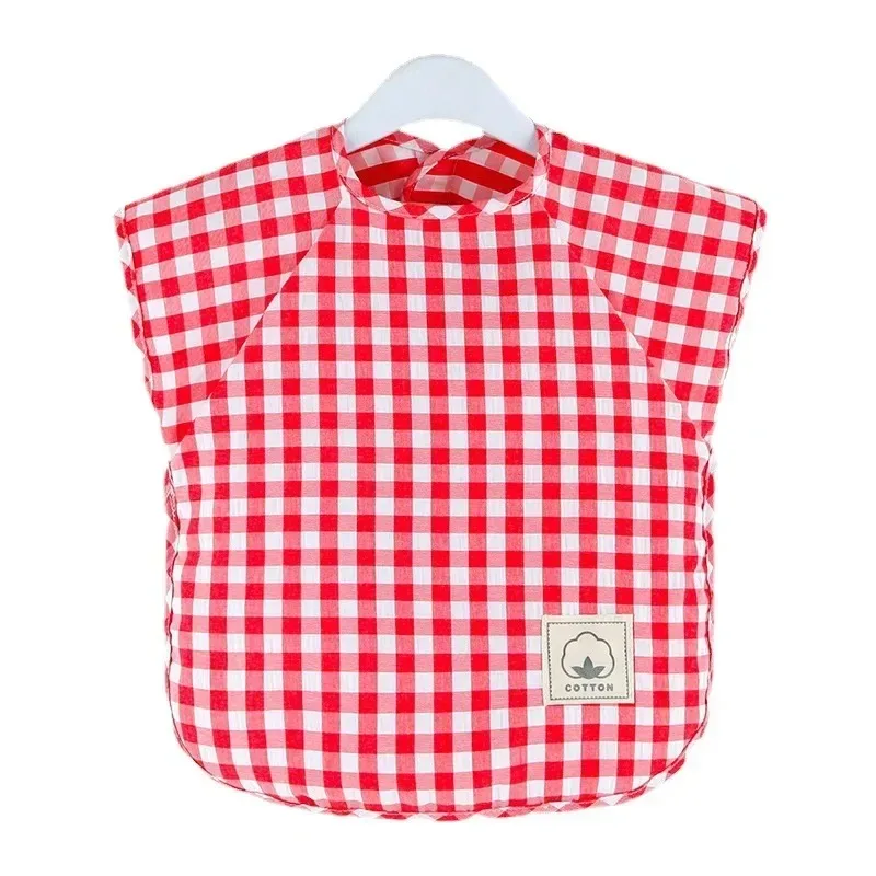 Baby Eating Bib Waterproof Sleeveless Apron Food Overalls Handmade Clay Painting Workwear for Girls Boys Stuff Burp Cloths