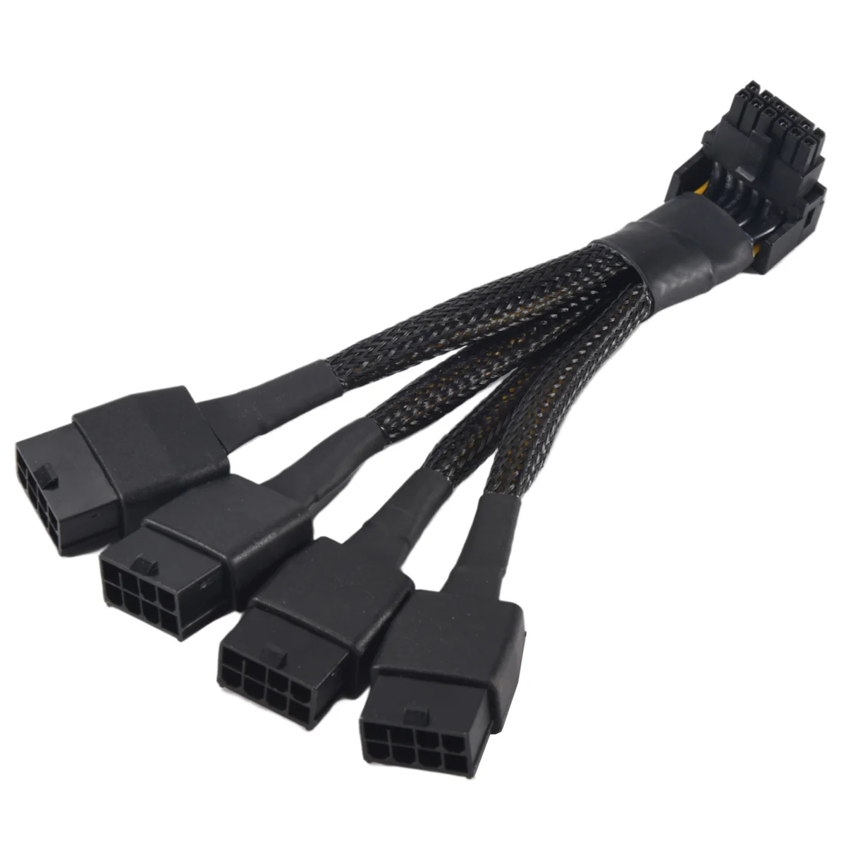 

4X8Pin PCI-E до 16Pin(12 + 4) PCI-E 5,0 12vhpwr Коннектор с 90-градусным локтевой кабель GPU RTX4090 RTX4080 серия P8X4 до 16PIN-B