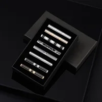 7/8 PCS Tie Clips Set With Gift Box Wedding Guest Gift Luxury Men's Jewelry Business Man Shirt Cufflinks Gift For Husband 2