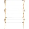 Clothes Drying Rack, Stabile Wood Frame with Slanted Feet, 23.8 Feet of Hanging Space, Ready to Assemble, Flat Top, Natural 4