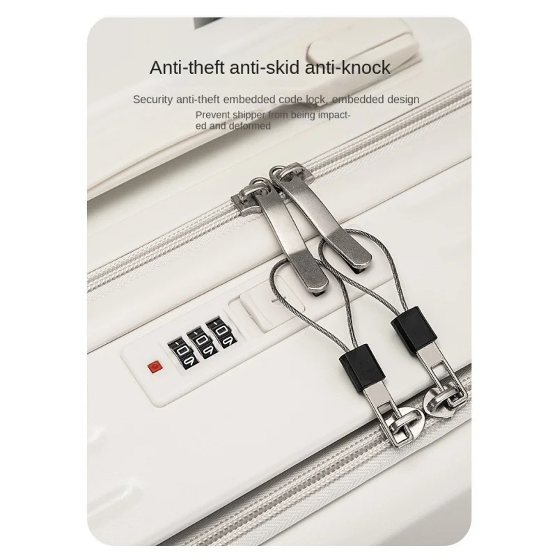 Boarding suitcases travel suitcase with wheels Multifunctional USB charging Front opening permitted to both men and women