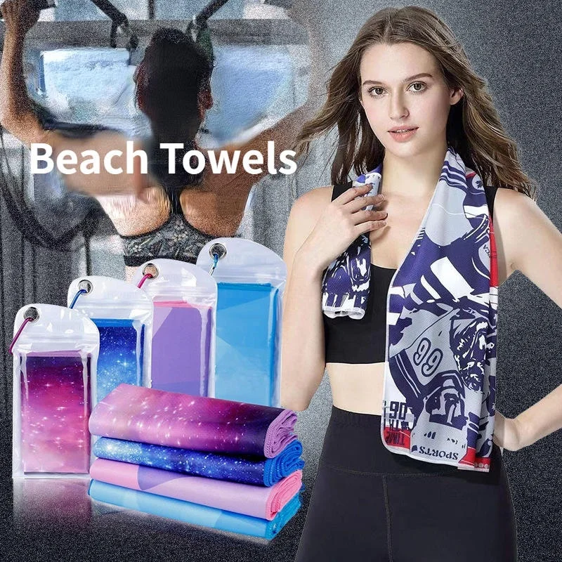 100x30cmMicrofiberBeachTowelsOversizedQuickDrySandProof