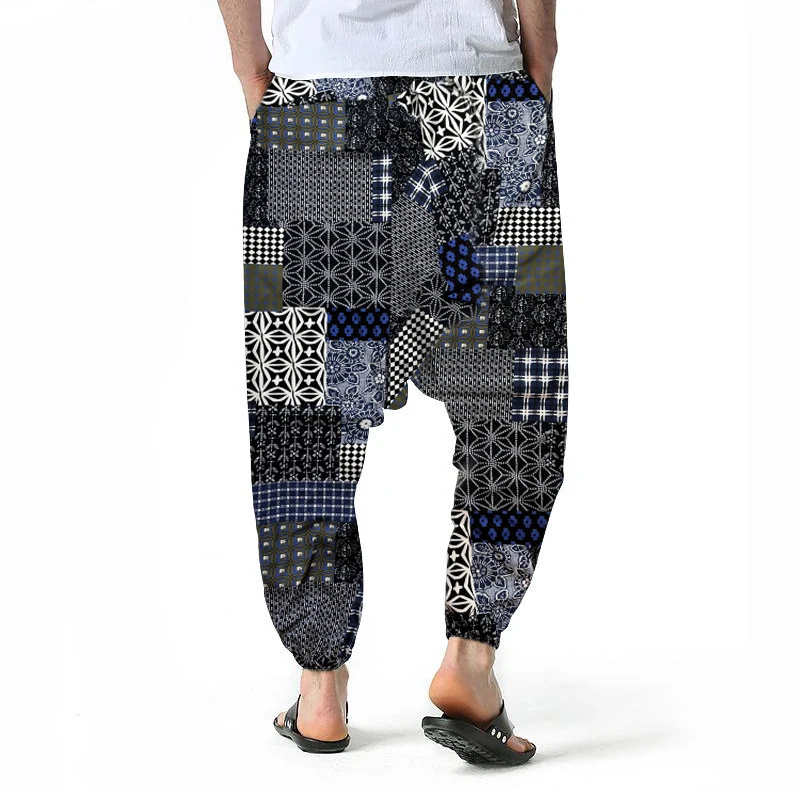 2025 New Men's Harem Pants Comfort Breathabilit Lantern Fashionable Casual Loose Essential For Home Vacation Parties 4