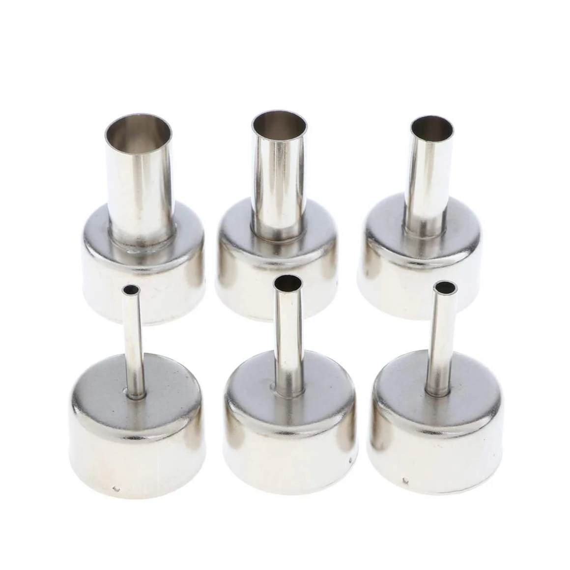

6 PCS 858 Universal Hot Air Nozzle Round Mouth Nozzle for Air Pump Type Hot Air Desoldering Station Accessories