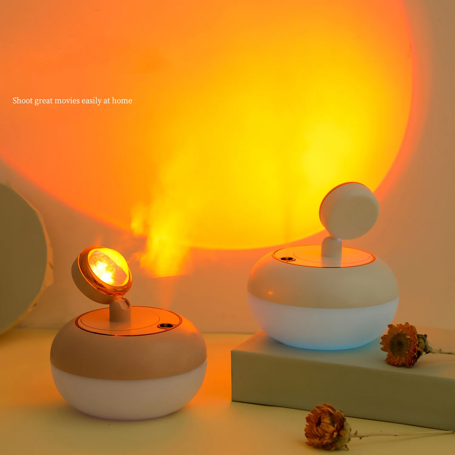 

Увлажнитель воздуха с лампой Sunset, USB, 300 мл
