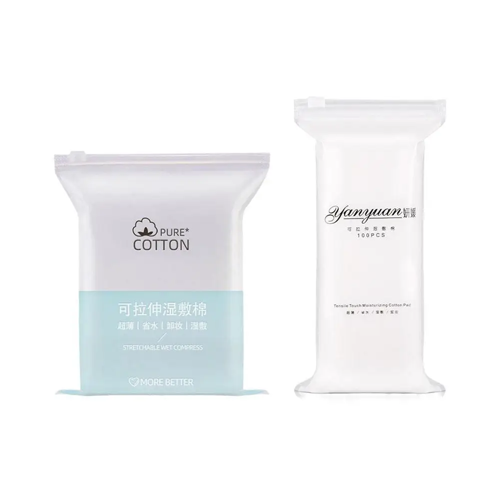 50/100/200PCS Disposable Stretchable Cleansing Makeup Cotton Wipes Thin Makeup Remover Pads Ultrathin Facial Cleansing Paper 6