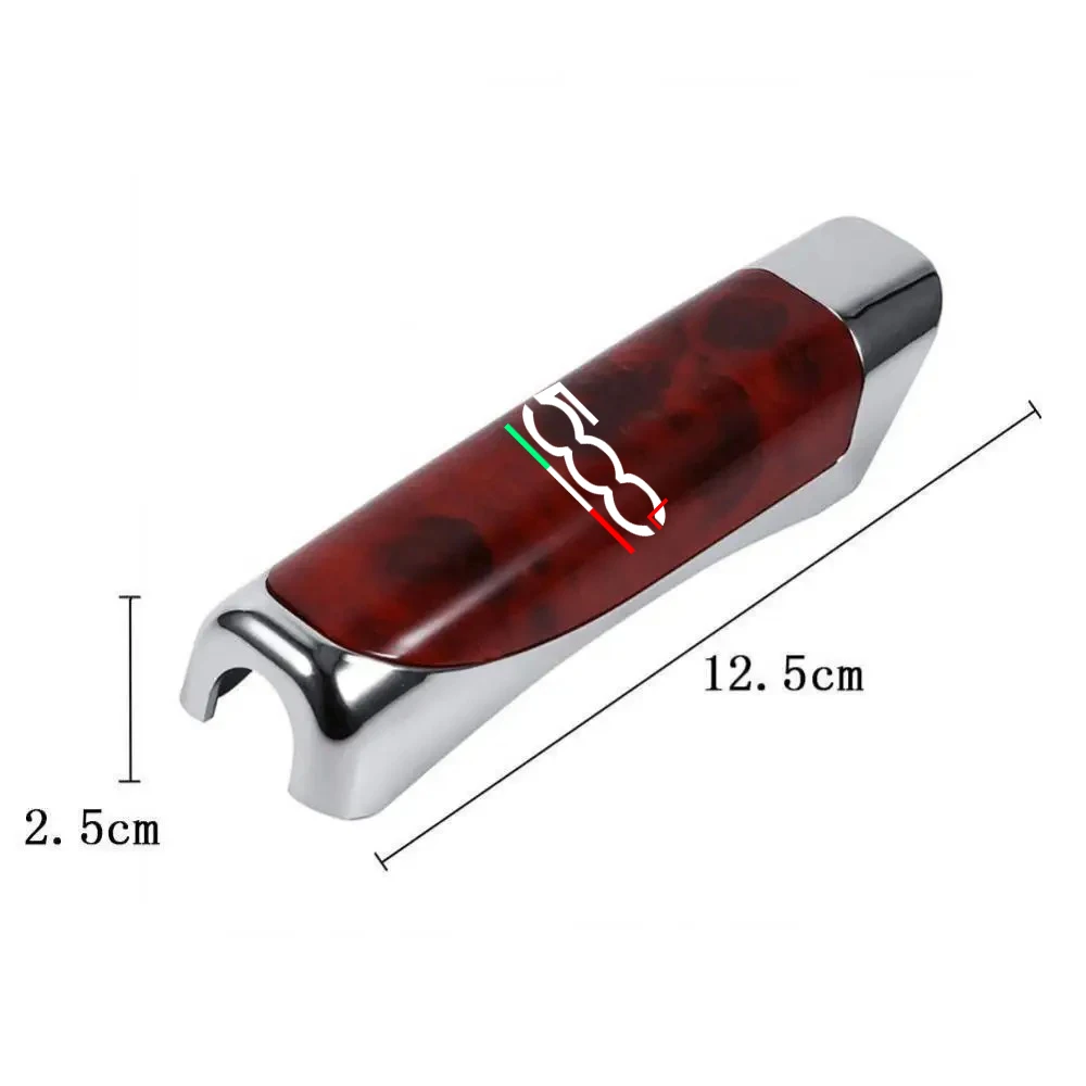 Car Handbrake Grips Carbon Fiber Protection Anti-slip Cover Accessories for Fiat 500 500C 500X 500E 500L Abarth