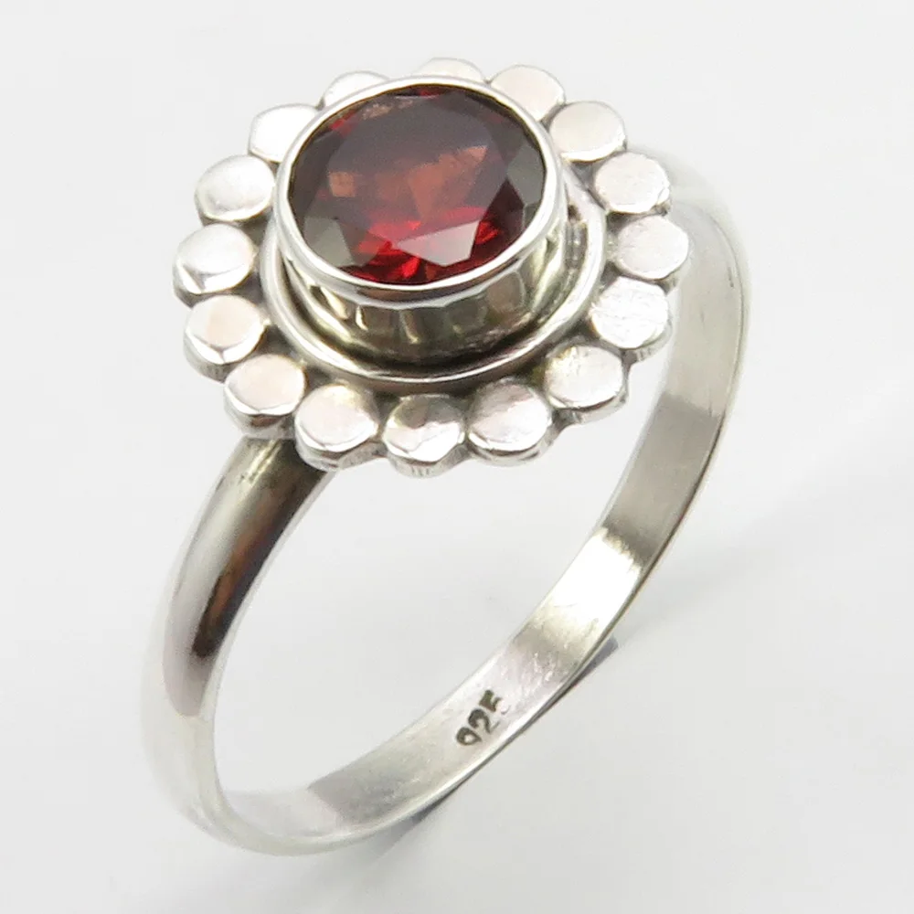 

Semi-precious Stone Antique Style Ring Size 9 For Women