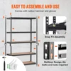 VEVOR 5 Layers Standing Storage Shelving Unit Heavy Duty Organizer Metal Rack for Kitchen Living Room Warehouse Flower Stand 4