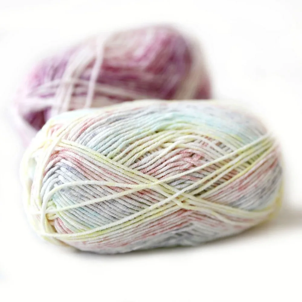 40g/128 Meters/4 Strands Xuefeier Milk Thread Xuefeier Cute Doll Spray Dyeing Long Cotton Yarn Doll Thread Baby Cotton Thread 5