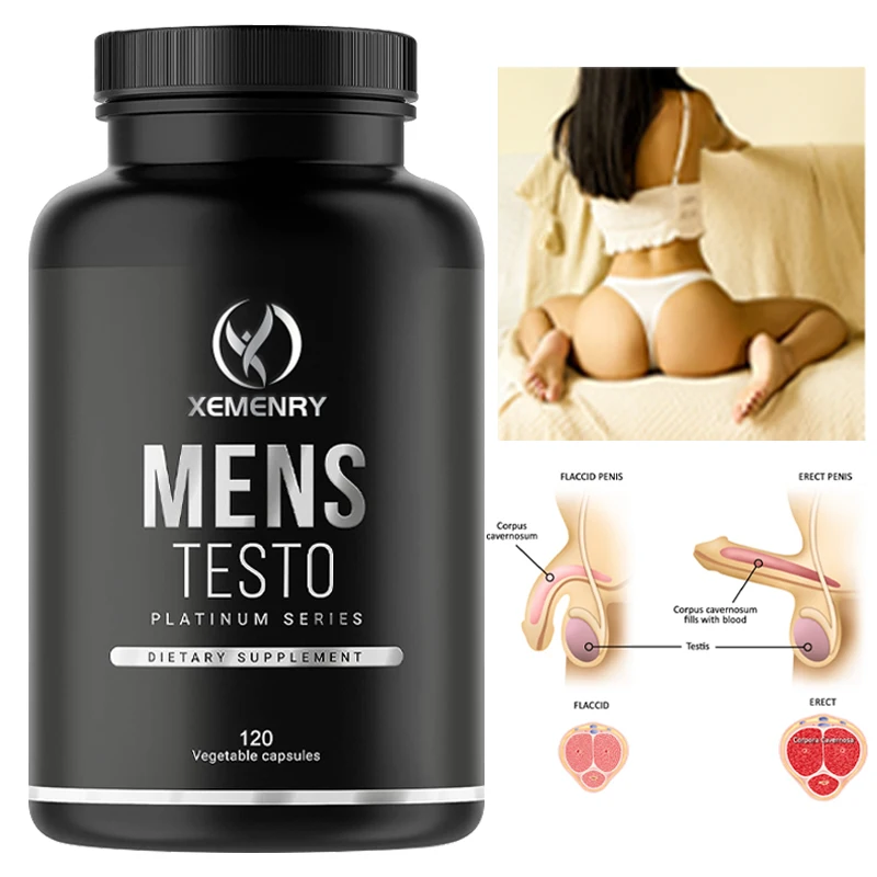 Men's Supplements-Reduces Fatigue, Enhances Male Function, Supports Muscle Growth, Vascular Function and Energy-120 Capsules
