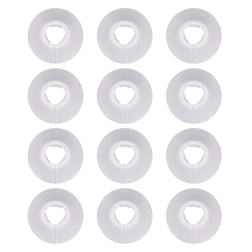 12 Pcs Decoration Cover Hole PVC Round Pipeline Wall Accessories Water Accessory Wall-mounted