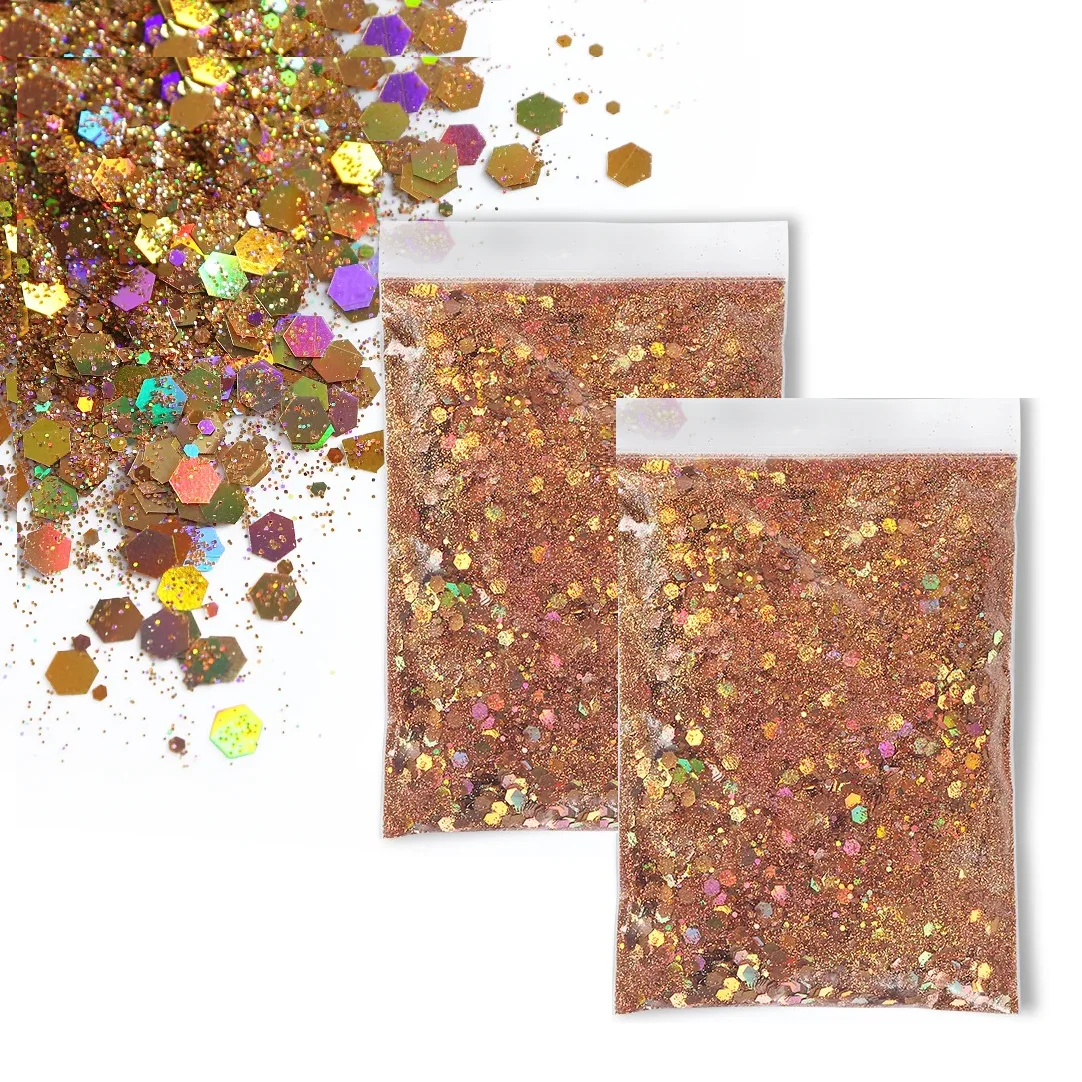 Holographic Iridescent Chunky Glitter Flakes