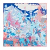 90cm Brand Hijab Scarf Women Bandana Handmade Curled Twill Silk Square Scarf "The universe disposition" Foulard Head Scarves 3