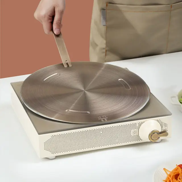 Kitchen Induction Cooker Heat Conduction Plate Stainless Steel Heat Diffuser Ring Plate Induction Cooker Stove Protector Accesso 2