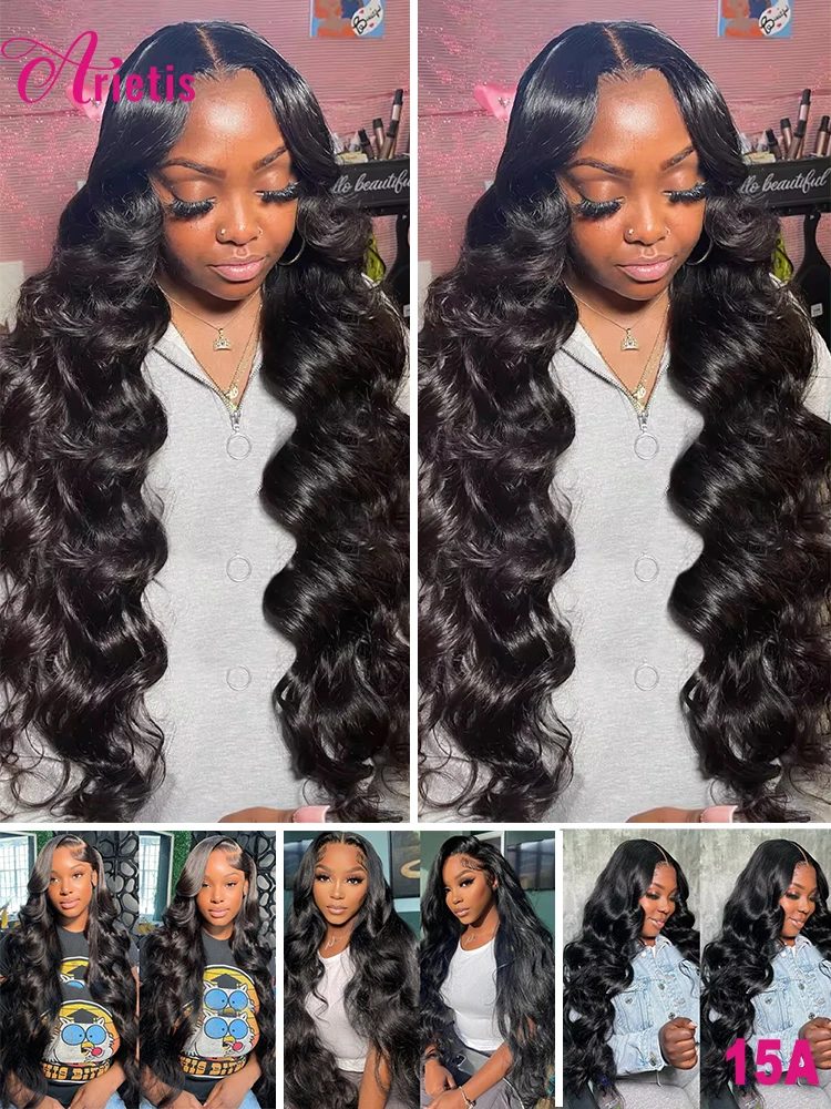 Human Hair Bundles 30 40 Inch Body Wave Bundles Human Hair Brazilian Hair Water Wavy Weave 1 3 4 Bundles Women Deal