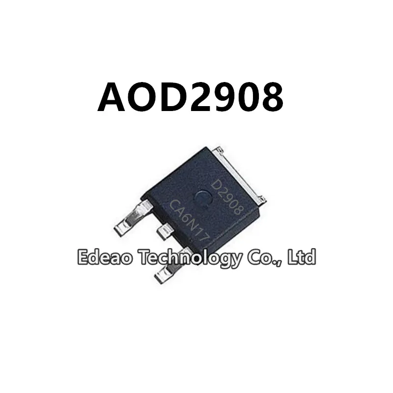 

10Pcs/lot NEW D2908 AOD2908 TO-252 53A/100V N-channel MOSFET field-effect transistor