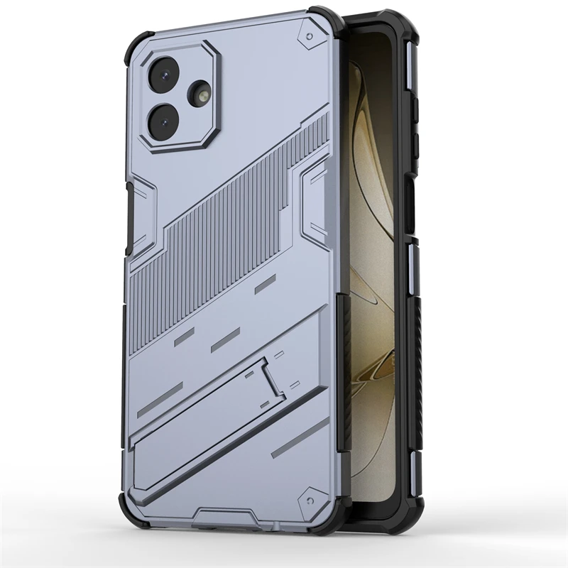 Protective Magnetic Armor Phone Holder Case with Invisible Bracket