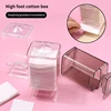 Nail Towel Cotton Wash Towel Storage Box Transparent Dustproof Bottom Extraction Tool Makeup Accessories 1