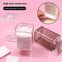 Nail Towel Cotton Wash Towel Storage Box Transparent Dustproof Bottom Extraction Tool Makeup Accessories 1
