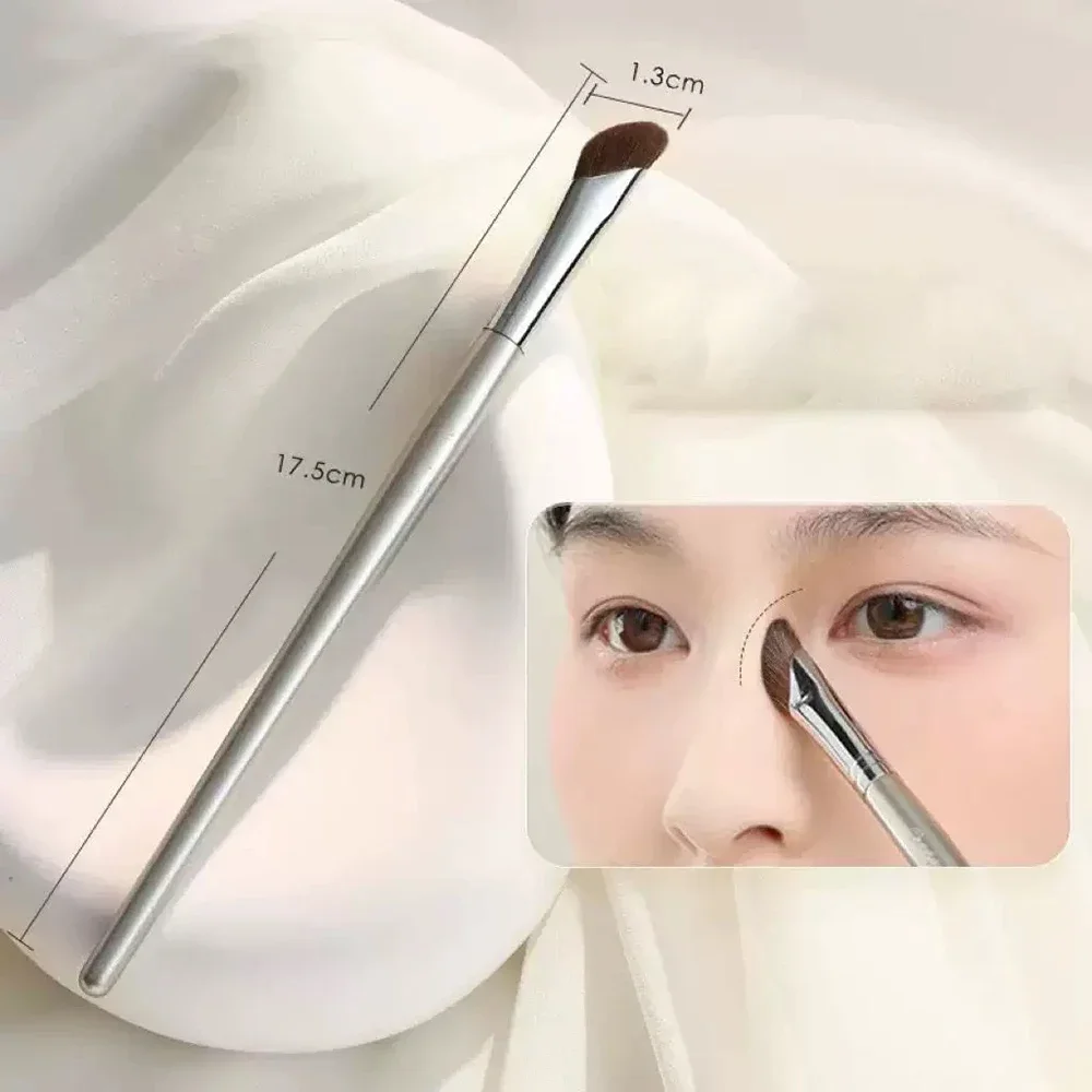 1개 코 섀도우 브러쉬 앵글드 컨투어 메이크업 브러쉬 페이스 브론저 코 실루엣 아이섀도우 화장 블렌딩 메이크업 도구