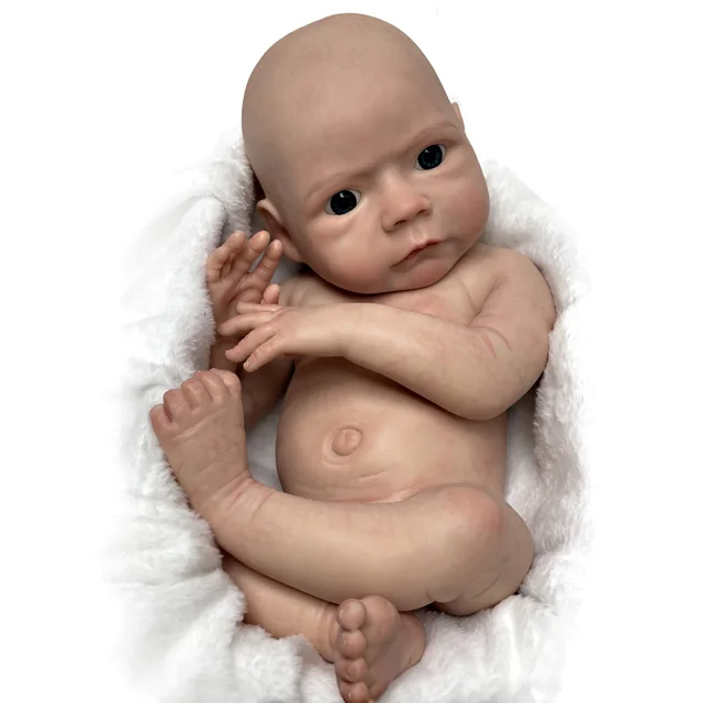 18 Inch Bebe Reborn Soft Solid Silicone Girl Full Body Handmade Bebe Real  Baby Pеборн девочка силикон Bebe Muñeca De Silicona