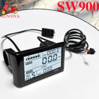 Afficheur LCD SW900, 24V, 36V, 48V, 52V, 60V, 72V, connecteur SM 5PIN+2PIN pour protocole de communication UART n°2, scooter électrique 1