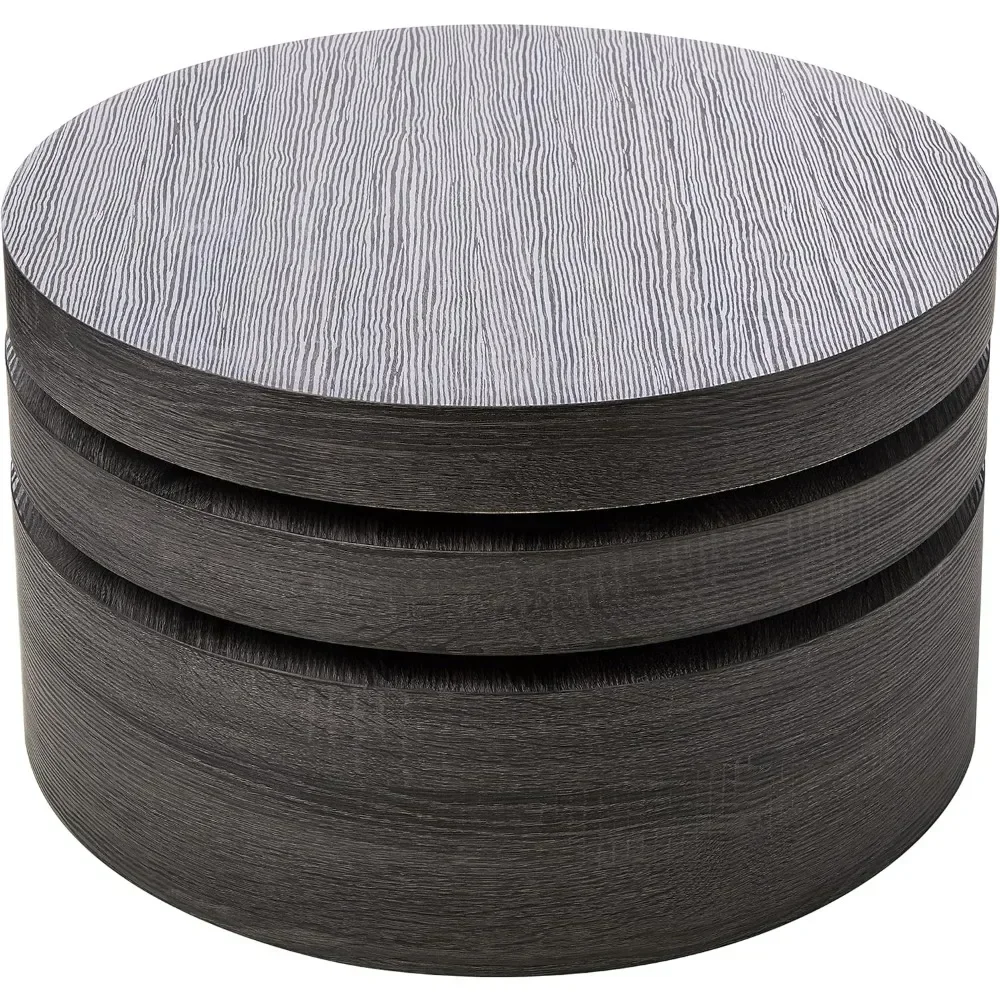 Rotatable Tea and Coffee Tables for Living Room, Small Oval Mod, Center Table, Salon End of Tables, Dining Room Chairs, Black