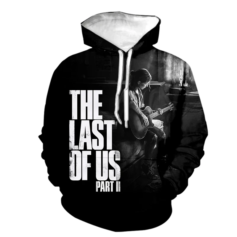 

Game The Last Of Us Part II Graphic Sweatshirts Horror Movie 3D Print Hoodies For Men Clothes Harajuku Streetwear Kids Tracksuit