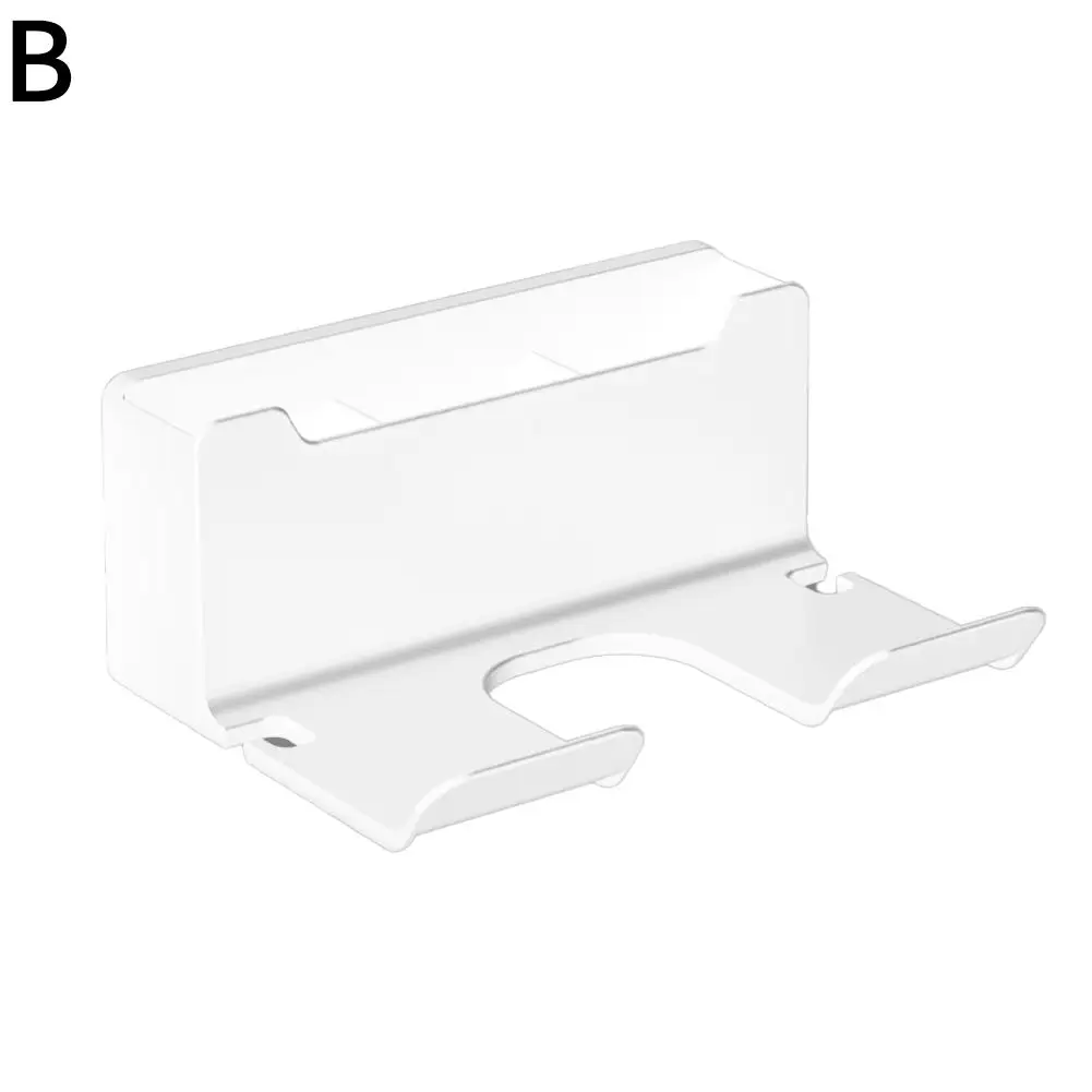 Hair Dryer Storage Shelf Multi-functional Perforation-free Wall Dryer Stand Hair Mounted Bathroom J4D4 5