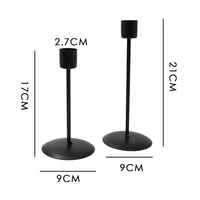 Metal Candle Holders Candlestick Holder For Table Black Candle Holder For Home Wedding Dinning Party Anniversary Decor 2024 New 6