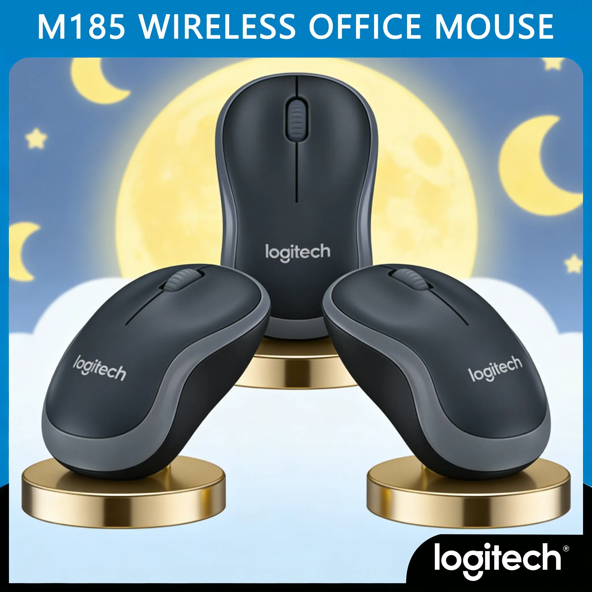 Compact Logitech M185 - 99x60x39mm Ultra-Slim - AliExpress 7