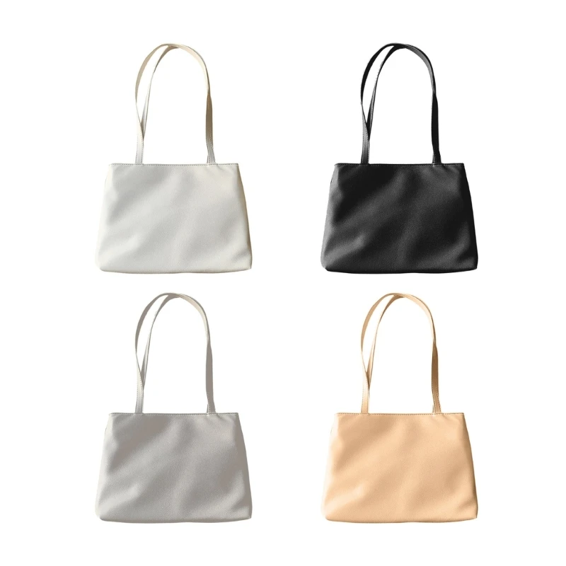 

GD5F Solid Color Tote Bags Модная сумка MinimalistArmpit Bag Универсальная модная сумка