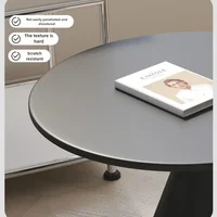 Table basse ronde, Table d'appoint pour salon, petit canapé, buffet, chambre à coucher, hôtel, Table d'angle, décor de salon moderne 3