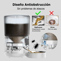 Automatic Pet Feeder 4L Automatic Cat Food Dispenser Smart Control Bug and Snag Resistant Cat Dog Timer Feeder 3