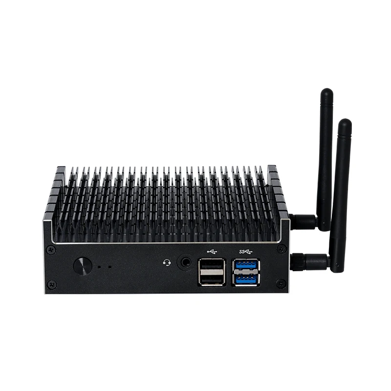 Ultra Compatto Fanless Mini Pc Computer Industriale Intel Pentium 5405U Ddr4 M.2 Nvme Ssd Wifi Bluetooth Windows 11 Linux X86