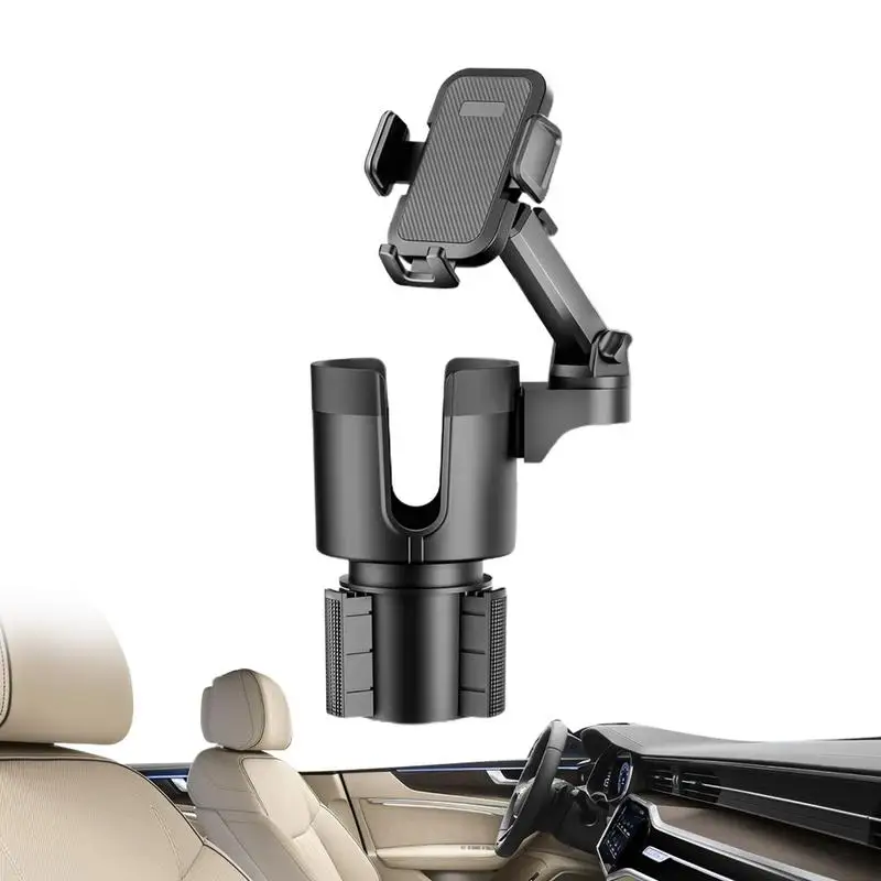 

Car Compact Cell Phone Holder 2-in-1 Car Tablet Stand Cup Holder 360 rotating Expander Multifunctional Adjustable Phone Holder