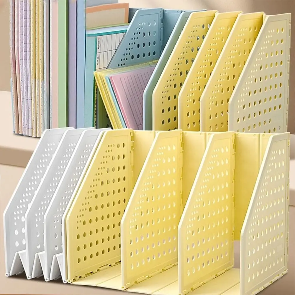 Bookshelf Retractable File Holder Foldable Creative Desktop Bookend File Organizer Adjustable Storage Rack Agreement