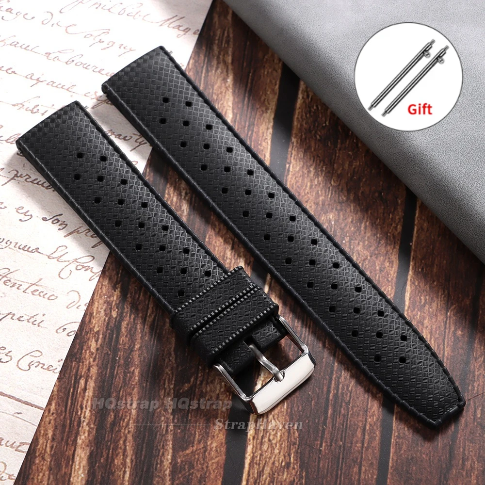 Breathable Premium Silicone Waterproof Watch Strap - Soft Wrist Band Accessories