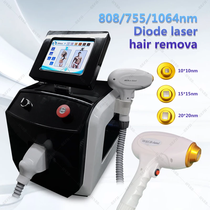 

808 Newest 2023 Diodes Laser High Quality Permanent Depilatory 3 Wavelength 755nm 808nm 1064nm Household Beauty Machine