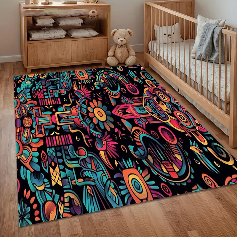 Gorgeous Color Carpet Abstract Painting Rugs Carpets for Living Room ...