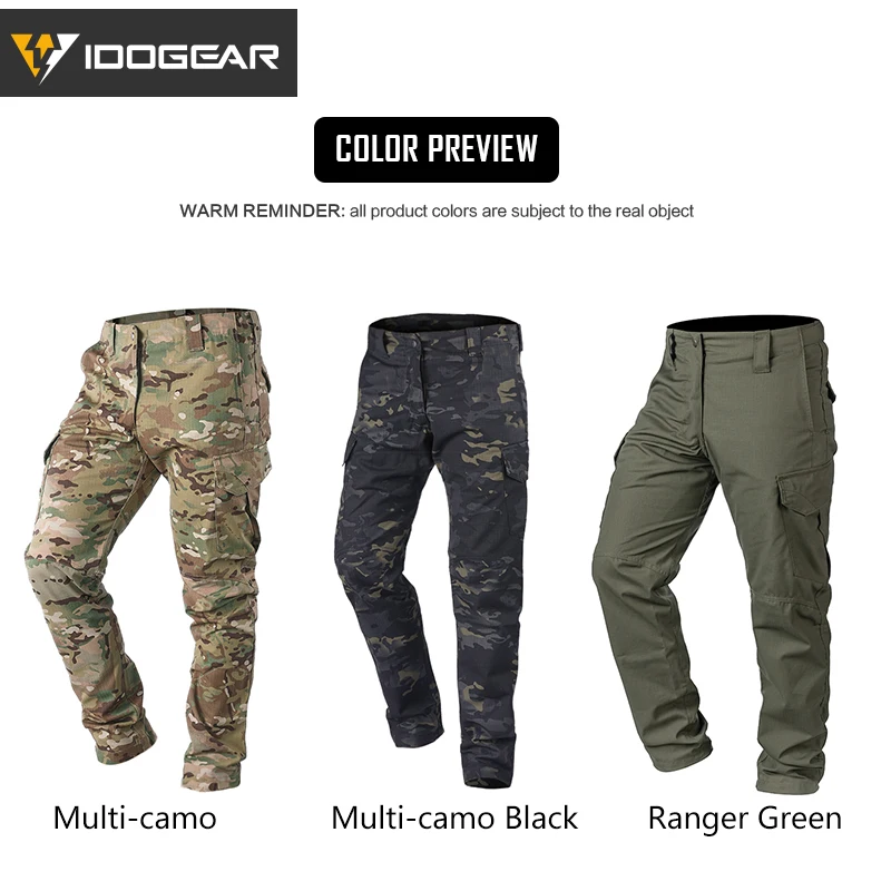 IDOGEAR GL Tactical Pants Multi-camo Combat Pants for Airsoft Hunting Paintball Outdoor Sports Slim Fit St 3204 combat pants camo pants