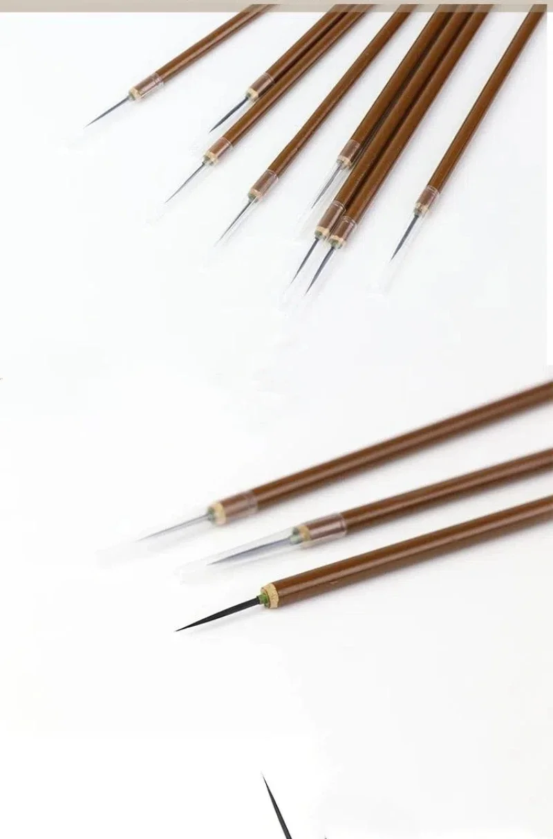 Super feiner ausgezeichneter Nylon-Kalligraphiepinsel, chinesische Malerei, Aquarelllinie, künstlerischer Ölgemälde-Pinsel, Farbreparatur-Pinselstift – Detail 2