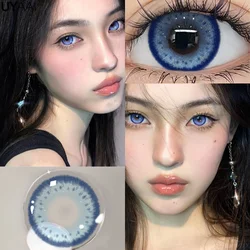 Vibrant Fantasy Color Contact Lenses - Blue, Green, and Pink Shades for Cosplay and Anime Looks (Dolly House Blue)