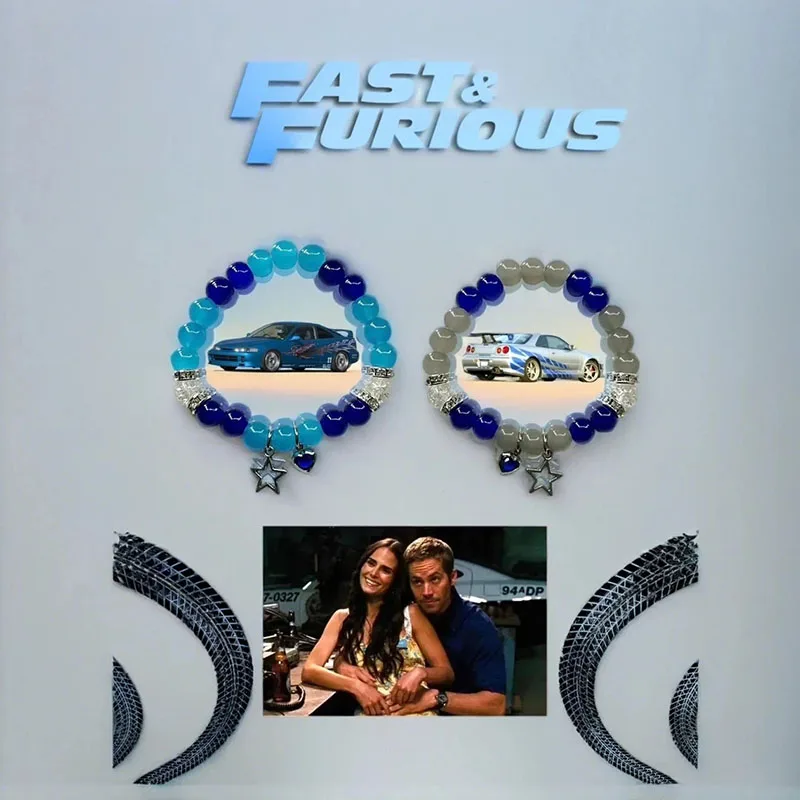 Handmade Suki and Brian Matching Bracelets Style | Y2k Couple Aesthetics | fast and furious | Unique Gift for Her/Him