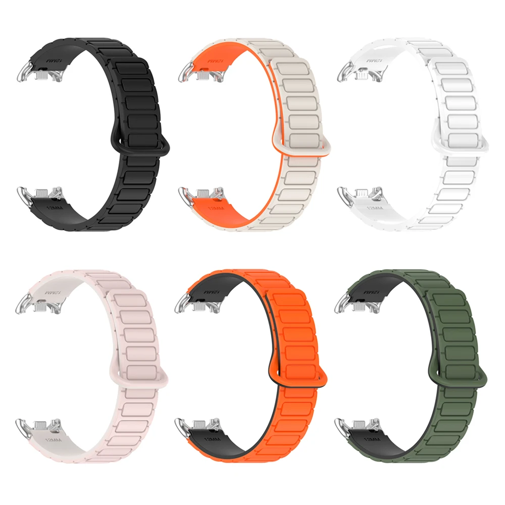 OcioDual Bracelet De Remplacement Pour Xiaomi Mi Band 8, Couleur Rose, Bracelet De Remplacement En Silicone Caoutchouc Souple Et - Téléphonie
