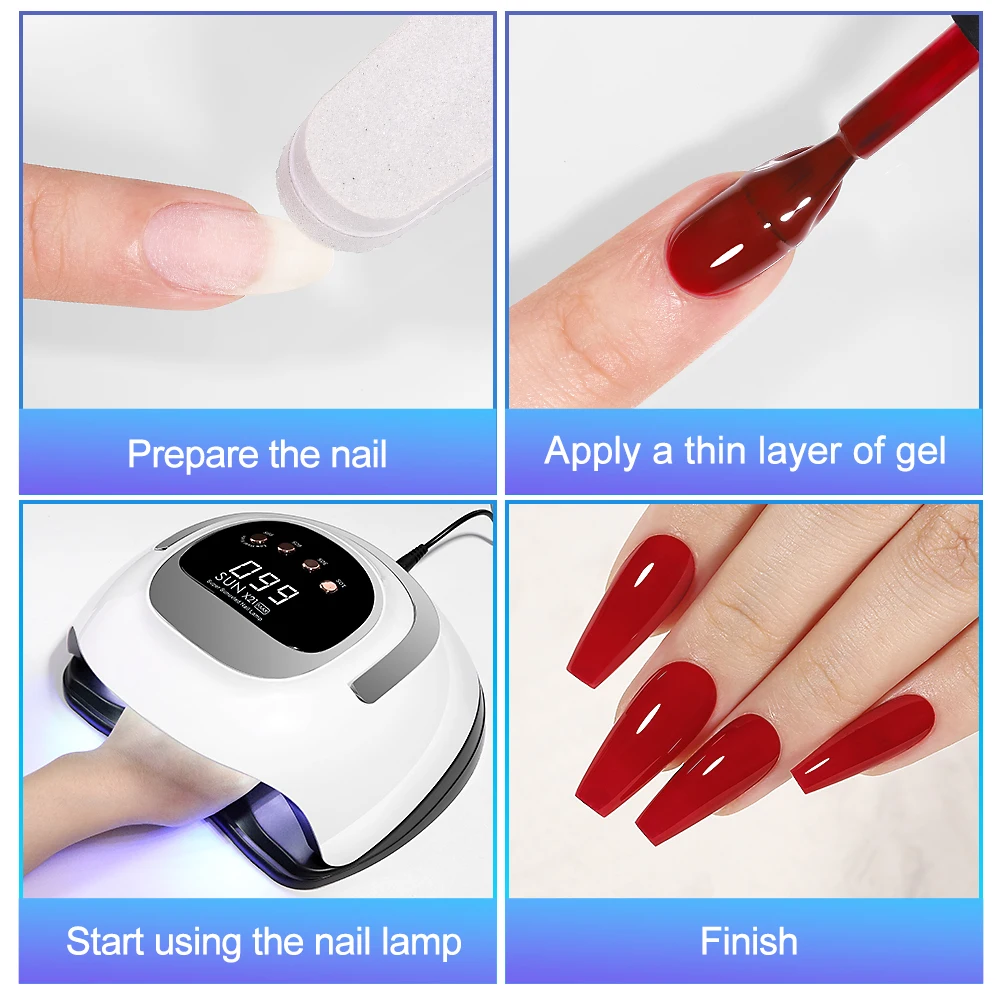 Nail Lamp 320W LED UV Light Dryer for Nails Gel Polish 72 LEDs 4 Timer Setting LCD Display Screen Auto Sensor Professional