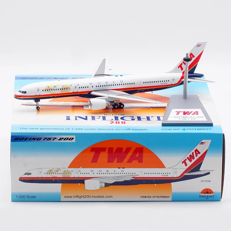 

Коллекционный самолет IF752TW0623 из сплава, подарок, летательный аппарат, модель N712TW в масштабе 1:200