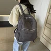 Fashion Cotton Backpack Soft Puffer Knapsack Quilted Large Capacity Nylon Solid Multi-pocket Daypack Travel Gym Bag XA30ZZ 3